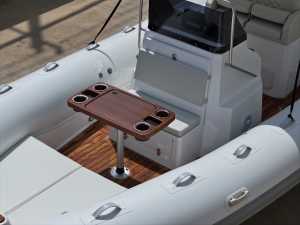 Bote Inflable de Pesca con Cabina, 8.5m RIB 850C, Casco de Fibra de Vidrio, Material de PVC de 1.2mm, para 14 Personas - Product Image 2