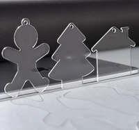Plaques acryliques personnalisées de formes irrégulières, plaques de verre organique semi-transparentes, gravure laser, marquage