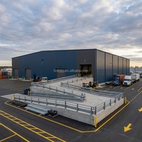 Atelier logistique préfabriqué en structure légère en acier, bâtiment industriel commercial, entrepôt avec services de soudage