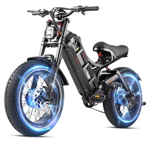 Vélo électrique polyvalent à pneus larges, robuste et pratique pour les trajets quotidiens, 20x4.0, vélo électrique professionnel - Product Image 1