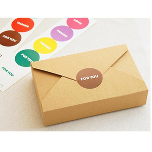 Sobre marrón kraft material de <span class=keywords><strong>la</strong></span> caja de papel sobres auto cerca de fácil de tomar caja de dulces comida boda - Product Image 1