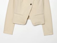Blazer Femme 2026 Nouvelle Collection – Veste de Costume Chic à Col Montant, Style Décontracté et Rétro, Manches Longues