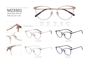 Mới nhất trong kho thời trang hợp thời trang Ladies kim loại Cat Eye loại cảnh tượng khung kính mắt khung quang học - Product Image 6