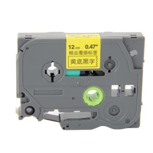 <span class=keywords><strong>Ruban</strong></span> adhésif laminé P-touch TZ231 TZe231 TZ-231 TZe-231 Tze 231 12 mm noir sur blanc pour Brother PT-E100 P-touch - Product Image 1