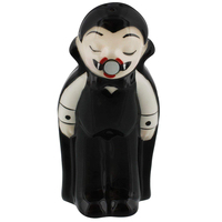 Sels et poivrières en céramique magnétiques pour Halloween, avec un vampire et un cercueil