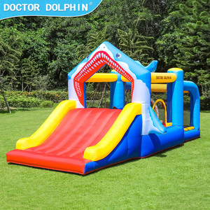 Casa Inflable <span class=keywords><strong>Infantil</strong></span> Doctor Dolphin con Diseño <span class=keywords><strong>de</strong></span> Tiburón, Tela Oxford 420D+840D, Capacidad para 3 Personas - Product Image 1