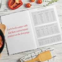 Livre de recettes de cuisinier vierge à couverture rigide imprimé personnalisé pour écrire vos propres recettes