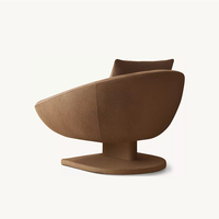 Fauteuil d'appoint moderne américain en velours camel écologique pour salon, chambre, salle de séjour, lecture, hôtel, mobilier de maison