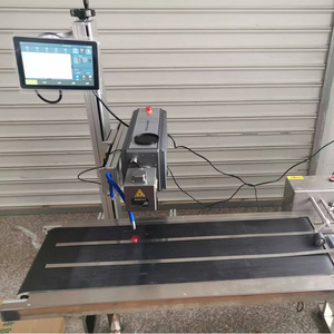 Dây chuyền sản xuất bay 30 Wát CO2 <span class=keywords><strong>Laser</strong></span> đánh dấu máy thời hạn sử dụng mã hàng loạt máy in <span class=keywords><strong>laser</strong></span> cho túi nhựa Cáp dây Chai PET - Product Image 5