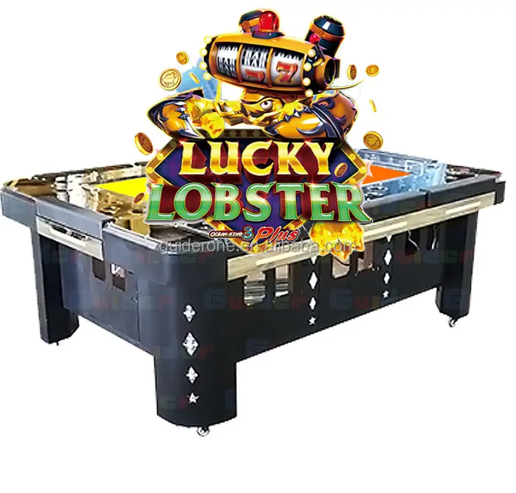 US Best Seller 8 Players Shoot And Enhance Push Buttons Fish Game Online Lucky Lobster