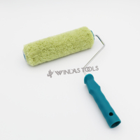 Rouleau de peinture industriel en tissu acrylique vert de 9 pouces, OEM/ODM/OBM, avec garantie de 3 ans, vente en gros
