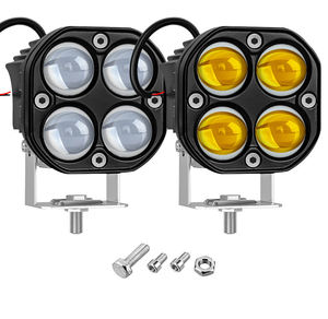 Barra de luz <span class=keywords><strong>Led</strong></span> de trabajo para conducción, foco antiniebla ámbar de 60W, 3 pulgadas, 40W, para ATV, coche, 4x4, camión, montaje empotrado, Tractor, motocicleta - Product Image 3