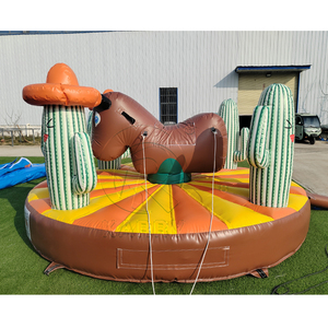 Divertido Juego de Toro Mecánico con Temática de <span class=keywords><strong>Cactus</strong></span> y Base Inflable para Fiestas de Rodeo y Eventos de Carnaval - Product Image 2