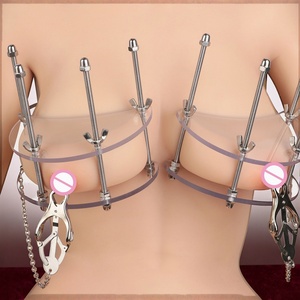 ที่หนีบหน้าอกโลหะ QKKQ พร้อมที่หนีบหัวนม อุปกรณ์ BDSM สำหรับพันธนาการหน้าอก ของเล่นเซ็กส์สำหรับคู่รัก SM เกมเซ็กส์ เฟติช ของเล่นเซ็กส์สำหรับผู้หญิง - Product Image 1