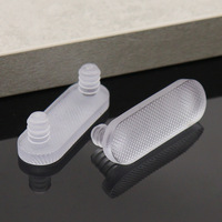 Bouchons de protection transparents en caoutchouc silicone pour meubles, anti-poussière, antidérapants, type T, pieds en caoutchouc antichoc pour armoires
