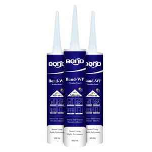 Scellant en <span class=keywords><strong>silicone</strong></span> acétoxy durable pour aquariums, piscines et zones humides avec une adhérence non toxique et durable - Product Image 1