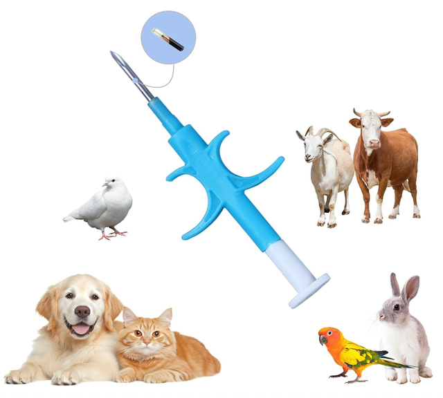 134.2KHz RFID NFC Injectable Microchip Bio Glass Tag with EM4305 Chip Waterproof for Pet Tracking and Animal Identification
