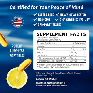 Capsule Softgel di Olio di Pesce <span class=keywords><strong>Omega</strong></span> 3 OEM Integratore con EPA DHA per Uomo Donna Capsule Vegane di Olio di Pesce - Product Image 4