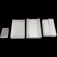 Vente en gros de sacs d'emballage transparents en plastique poly Opp auto-scellants de haute qualité personnalisés sac de chemise transparent pour vêtement