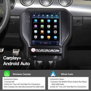 Para Ford Mustang 2015-2021 para Tesla pantalla grande Radio de coche reproductor Multimedia estéreo navegación GPS DSP Carplay <span class=keywords><strong>Android</strong></span> 13 cabeza - Product Image 4