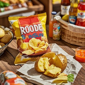 Custom Plastic <b>Bag</b> Food Grade Chips Back Seal <b>Bag</b> Food Packaging Pouch for Potato Crisps - Product Image 6