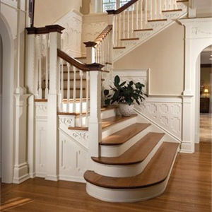 เสาบันไดแบบเกลียวทำจากไม้สำหรับโรงแรมวิลล่าอพาร์ทเมนท์ดีไซน์ยุโรปในร่ม - Product Image 3