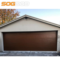 Puerta de Garaje Seccional Automática de Acero Inoxidable de 40 mm, con Control Inteligente y Funcionamiento Silencioso, para Residencias Costeras, Venta al Por Mayor