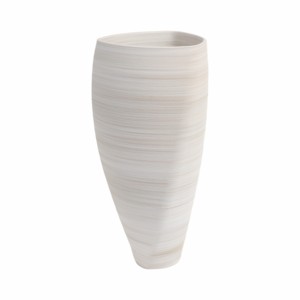 Vaso in Porcellana Moderno a Forma Conica con Design a Strati per Soggiorno, Elemento d'Arredo Elegante - Product Image 4