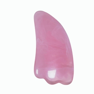 Planche Gua Sha en résine rose en forme de corne, outil de massage facial et corporel, grattoir Guasha, soin de la peau, outil de beauté, logo personnalisé - Product Image 3