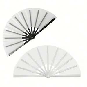 Abanico de Bambú Sublimable para Personalizar, con Tela de Poliéster, para Baile en Línea - Product Image 6