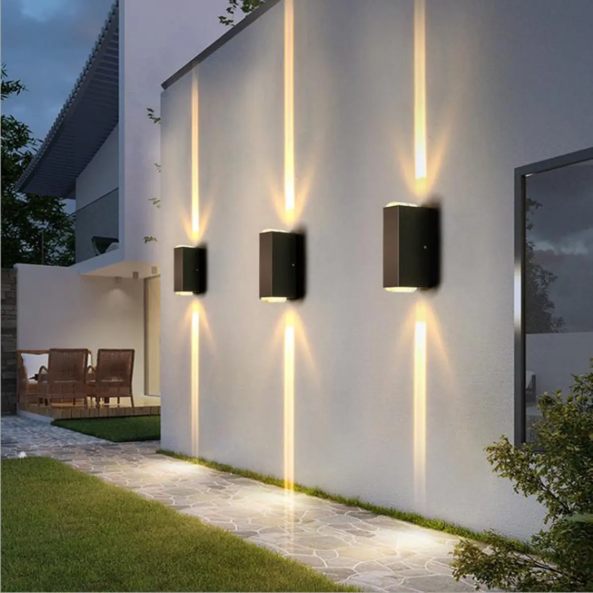 Lampada da parete a LED Design elegante impermeabile decorazioni per interni per esterni applique da parete luce scala comodino illuminazione cortile