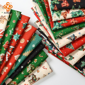 Vente en gros de nappe <span class=keywords><strong>graphique</strong></span> personnalisée par sublimation pour couture par transfert de chaleur <span class=keywords><strong>tissu</strong></span> imprimé à motif de Noël mignon de Noël - Product Image 2