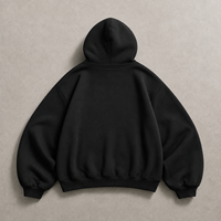 Sweat à capuche homme de luxe personnalisable en coton noir de haute qualité pour le streetwear – Vente en gros