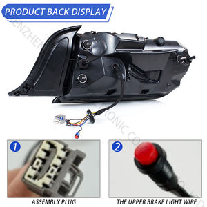SINDAR Auto RGB phare assemblage voiture RGB feu arrière lumière LED pour <span class=keywords><strong>Ford</strong></span> <span class=keywords><strong>Mustang</strong></span> S650 <span class=keywords><strong>GT</strong></span> 2024 2025 rouge démon oeil Style Type 24-25 - Product Image 6