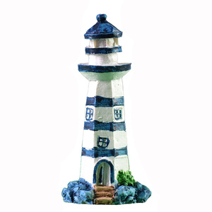 Nautical Ocean Style <strong>Lighthouse</strong> Sculpture Resin Craft Tabletop <strong>Ornament</strong> for Home Living Room Knick-Knack Decoration - Product Image 5