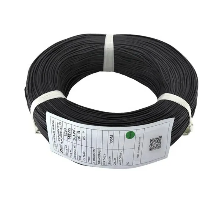 Cable de alimentación para ordenador de silicona UL3239 24 AWG 11/0.16TS de buena calidad