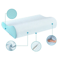 Oreiller cervical orthopédique respirant en mousse à mémoire de forme ergonomique, réglable pour un sommeil confortable