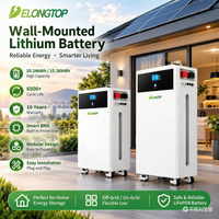 Stock UE - Batterie de stockage d'énergie domestique 5KWH 10KWH 48V 100Ah 200Ah LiFePO4 empilable murale pour système solaire