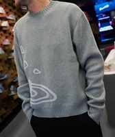 Pull Homme Personnalisé LOGO OEM Hiver Tricoté Coton Manches Longues Col Rond Pull Personnalisable