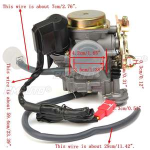 Carburateur pour moteur 4 temps 49cc 50cc 80cc 139QMB GY6 Roketa Scooter ATV Moto TAOTAO - Product Image 4