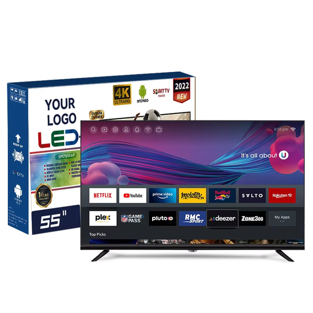 Wholesale Smart Tv 75 Inch 4k Ultra Hd Led Android Wifi 32 40 50 55 65 75 43 Inch Ready to Ship Smart Tv