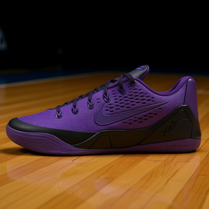 Nike Zk 9 Purple Low Top Chaussures de basket-ball respirantes Rebound Grip Unisex - Product Image 2