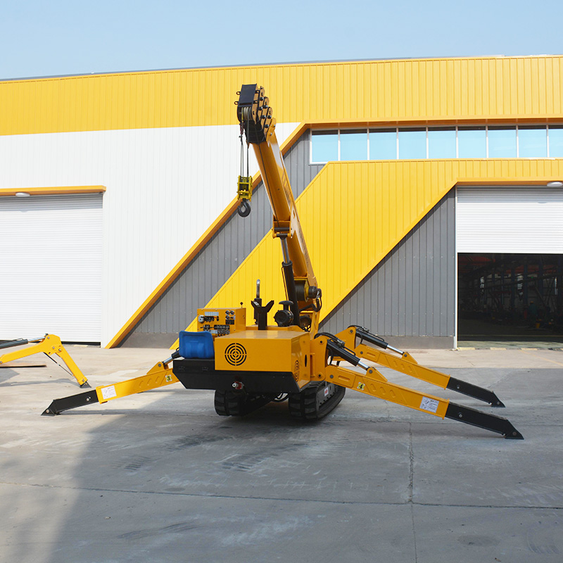 Electric Lifting Equipment Aerial Work Crawler Crane Spider Crane With Glass Manipulator