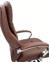 Chaise de bureau de direction à dossier haut en cuir PU, confortable, design ergonomique, hauteur de siège réglable, moderne, pour hôtel et hôpital