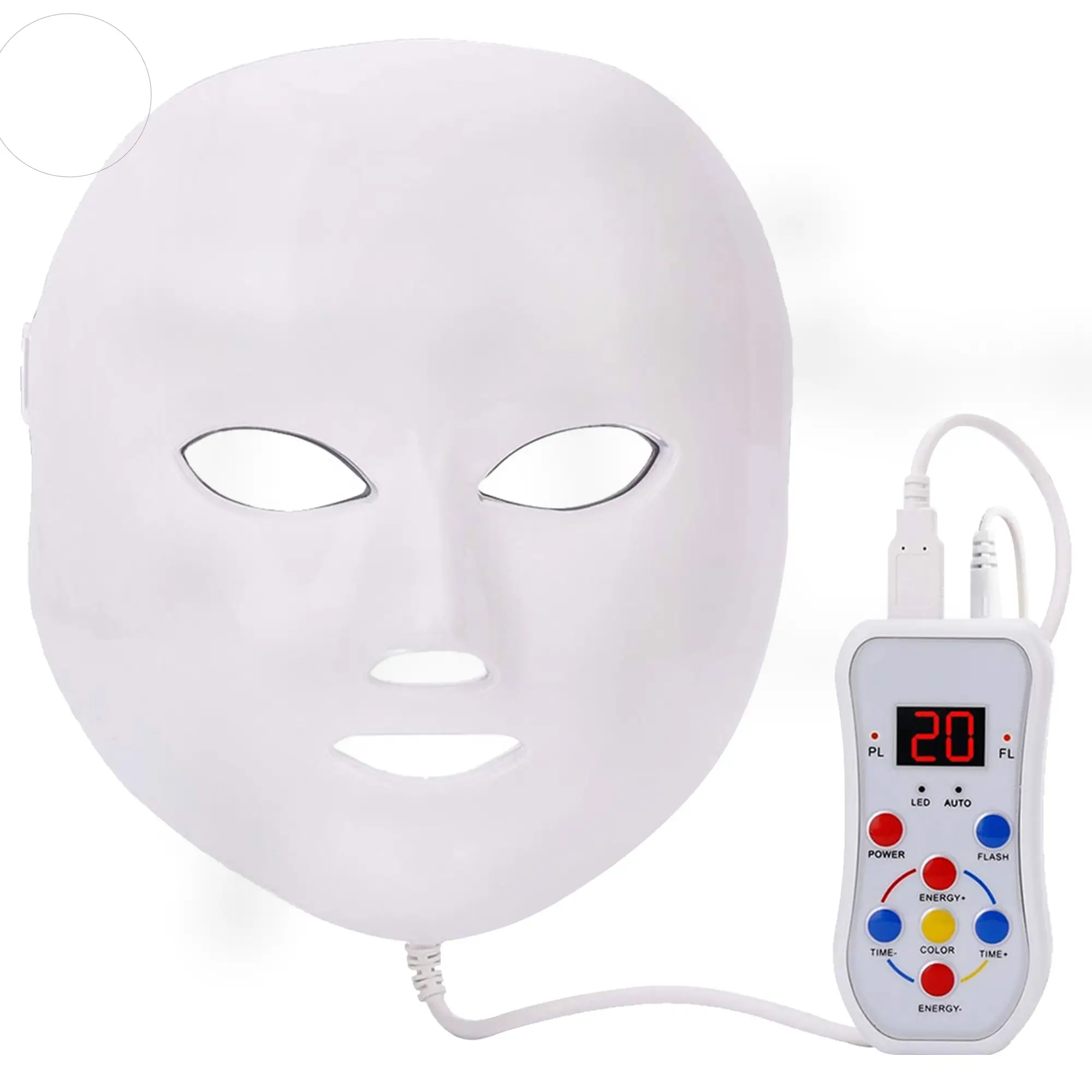 Led Facial m ask Light Therapy Skin Rejuvenation 7 Colors Led Phototherapy Facial Skin Rejuvenation Wrinkle Remover