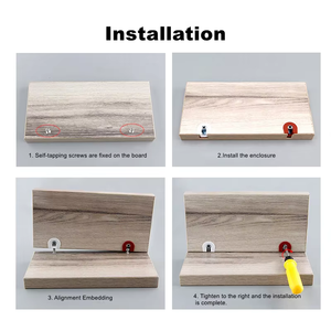 三合一白色U型家具，适用于家庭办公室、现代加厚塑料户外置物架，适用于卧室、车间、厨房、酒店 - Product Image 5