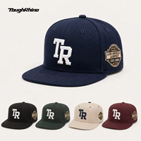 Casquette Snapback structurée à 5 panneaux personnalisée, bord plat, coton sergé de haute qualité, broderie 3D, casquette de baseball OEM ODM