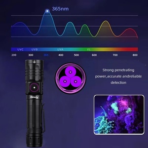3x36 5nm/395nm UV LED linterna de alta potencia Blacklight USB recargable CatDog Pet Stain Tinea UV pegamento curado escorpión lámpara antorcha - Product Image 4