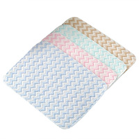 Tapis à langer imperméable pour bébé, 100% coton, lavable, absorbant, réutilisable, tapis anti-urine pour bébé