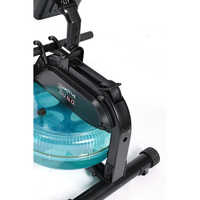 Máquina de Remo Resistente al Agua, Remo de Agua Plegable para Interiores, Equipo de Entrenamiento de Ejercicio Cardiovascular Silencioso para Todo el Cuerpo